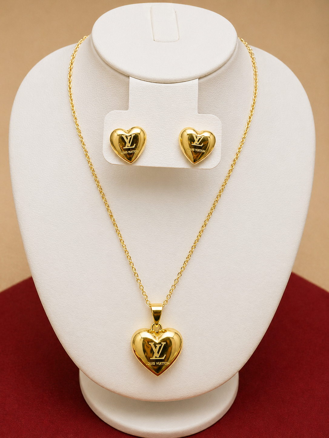 Set Cadena LV oro 14K