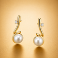 Aretes Pendientes Perlas