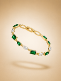 Pulsera Piedras Verde Sirconia Cristal