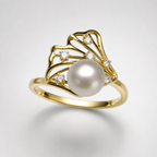 Anillo Oro Perla